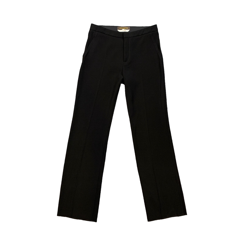 Louis Vuitton Pants Women 42 US 14 Black Straight Tailored Uniforms Trouser